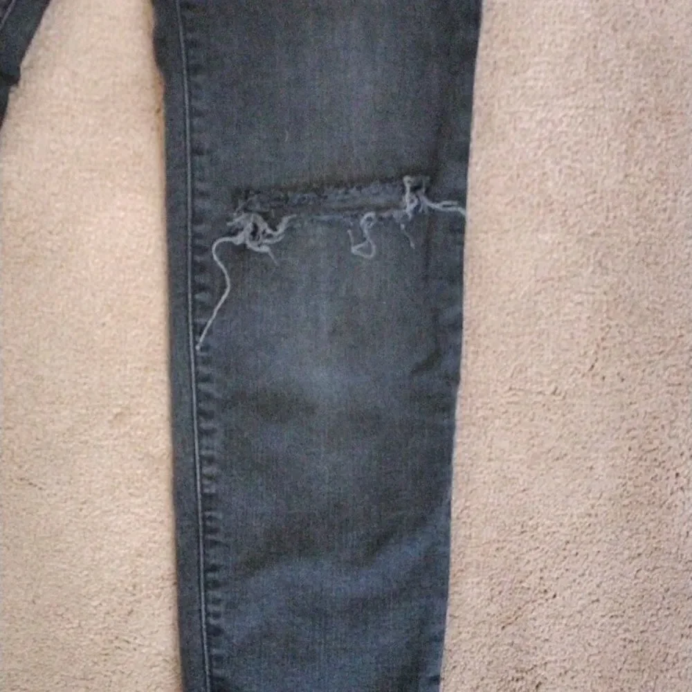 Madewell Distressed 9 Inch Rise Skinny Jeans